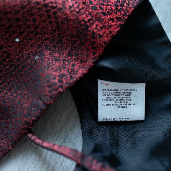 Y2K Jessica McClintock Millennium 2000 Brocade Blazer & Top Two Piece Set Size 6 - Picture 9 of 16